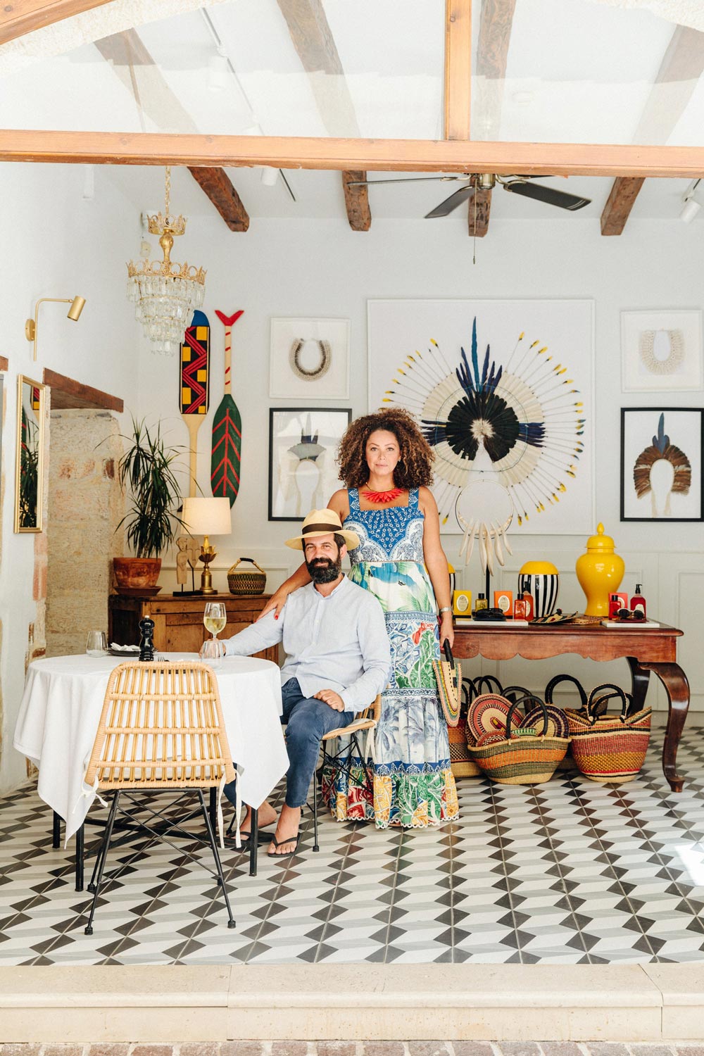 Renata Leitão and Alexis Aplada, owners of the Chania bistro Ginger Concept